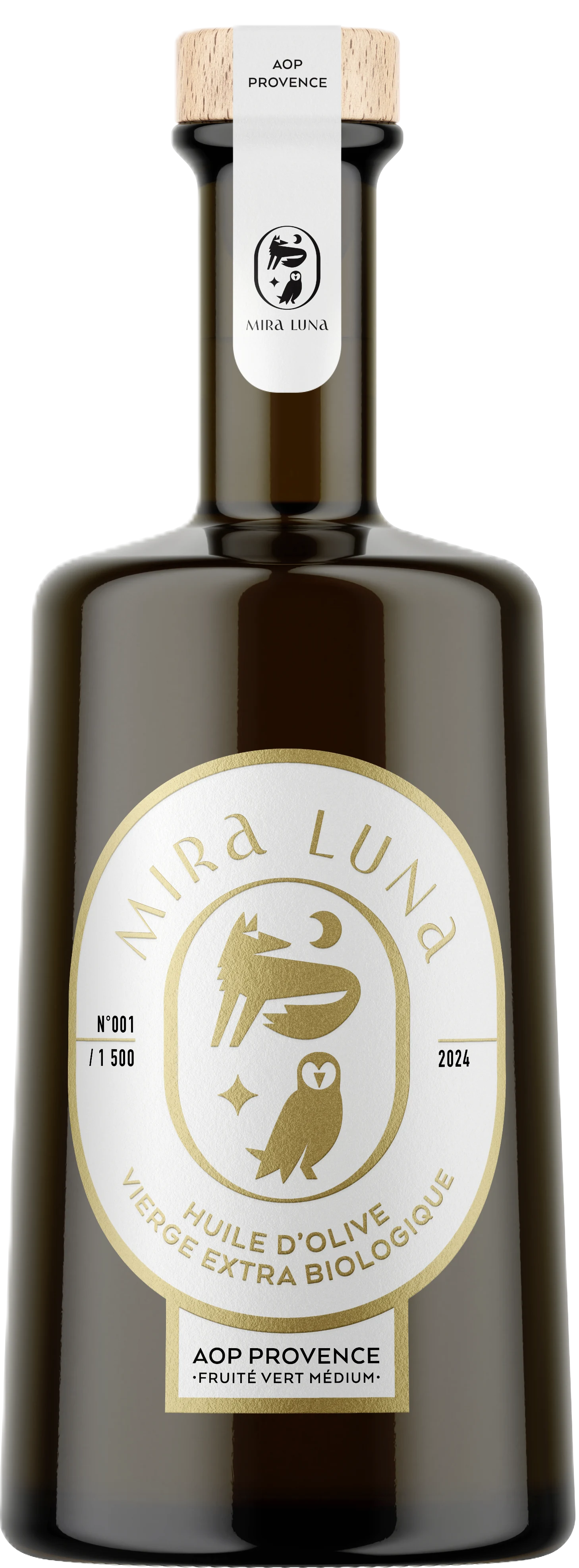 Domaine Mira Luna Organic Olive Oil DOP Provence grün-fruchtig – Bio-Olivenöl in einer Flasche