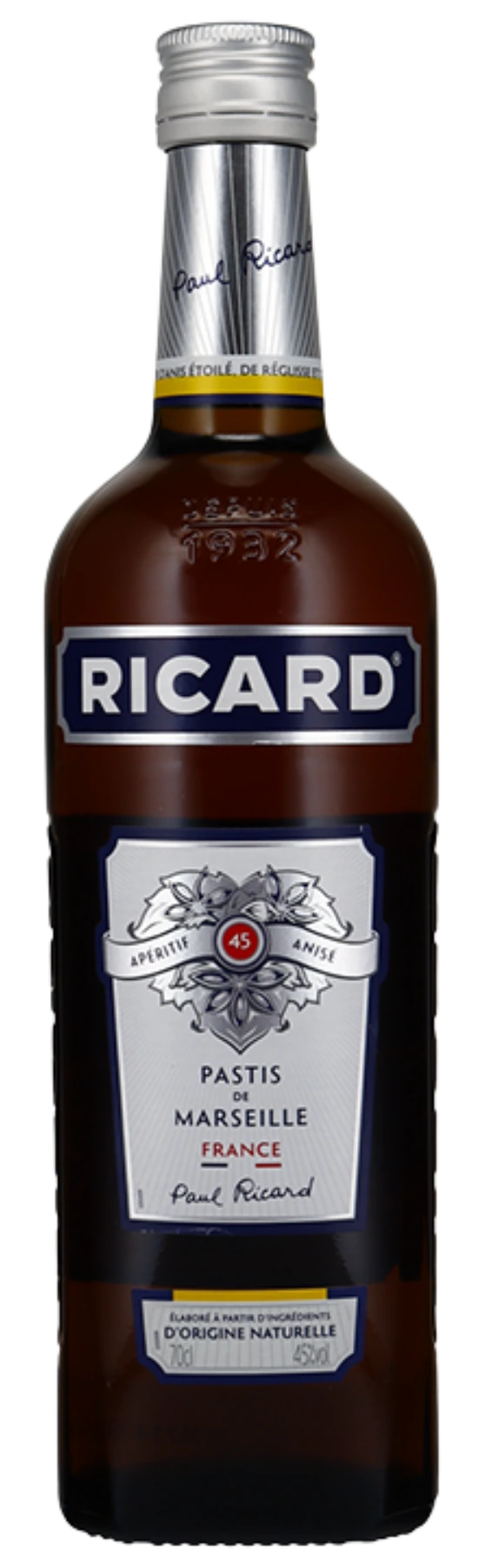 Ricard anise liqueur, Pastis de Marseille