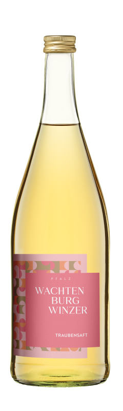 Wachtenburg Winzer Palatinate Grape Juice White 1.0 litre – light, clear glass bottle with label