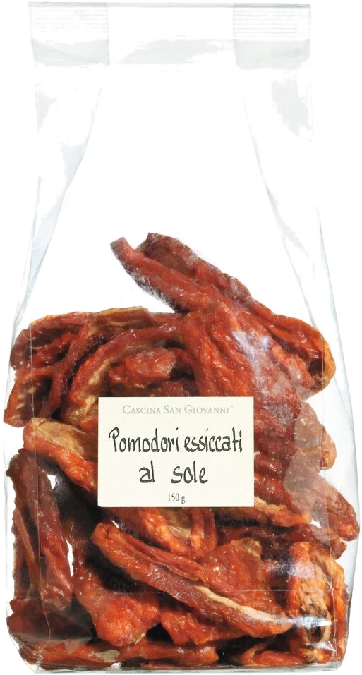Getrocknete Tomaten aus Italien – Pomodori essicati al sole – als Antipasto, intensiv im Aroma.