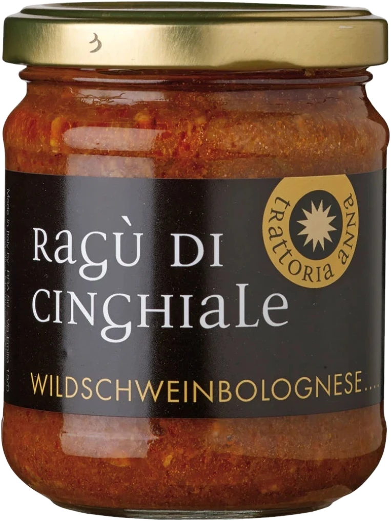 Trattoria Anna Ragu di Cinghiale 180g – Wild boar ragù sauce in a jar