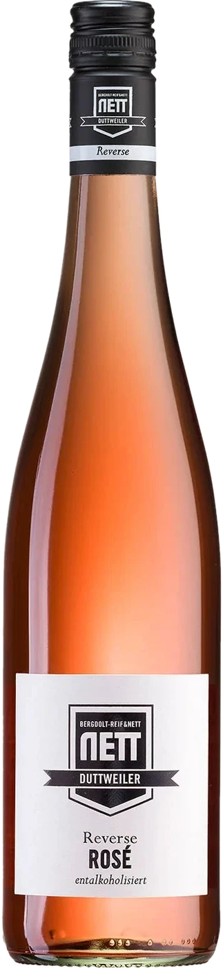 Non-alcoholic Rosé in a slim bottle from the Bergdolt-Reif & Nett winery, Reverse Rosé