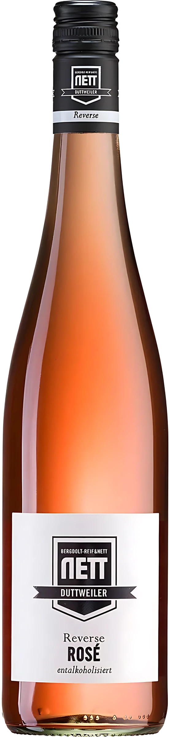 Alkoholfreier Rosé in schlanker Flasche von Weingut Bergdolt-Reif & Nett, Reverse Rosé