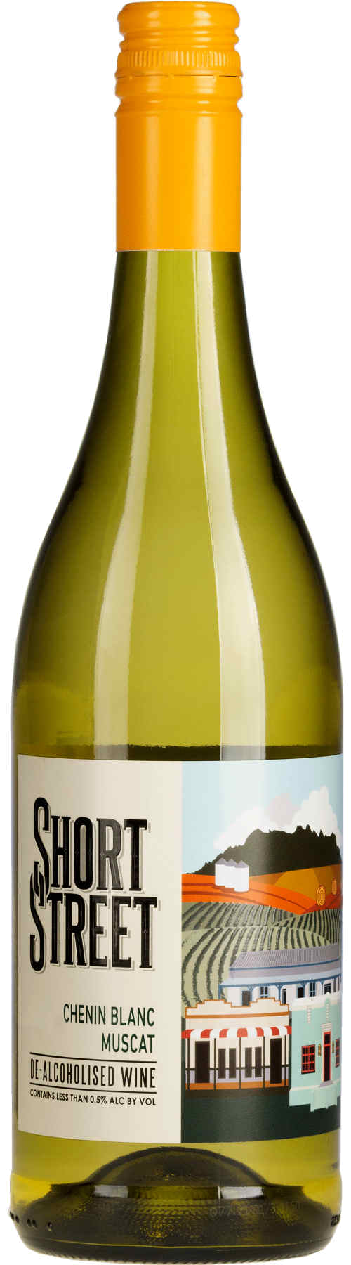 Flasche Riebeek Valley Wine Co. Short Street Chenin Blanc, alkoholfreier Weißwein aus Südafrika