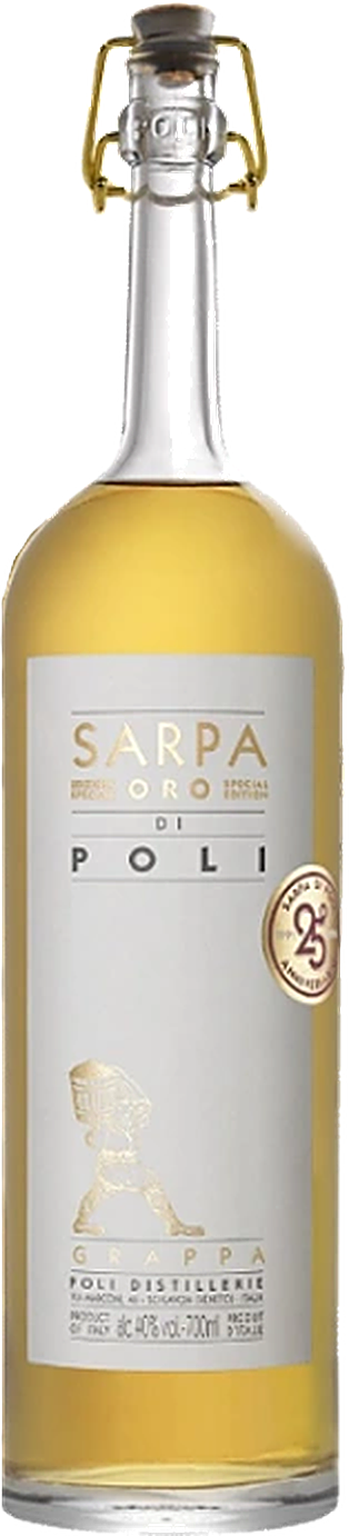 Sarpa Grappa Oro Barrique di Poli in Geschenkdose