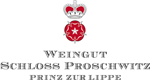 Logo des Weinguts Prinz zur Lippe, ältestes Weingut Sachsens mit Sitz in Schloss Proschwitz bei Meißen