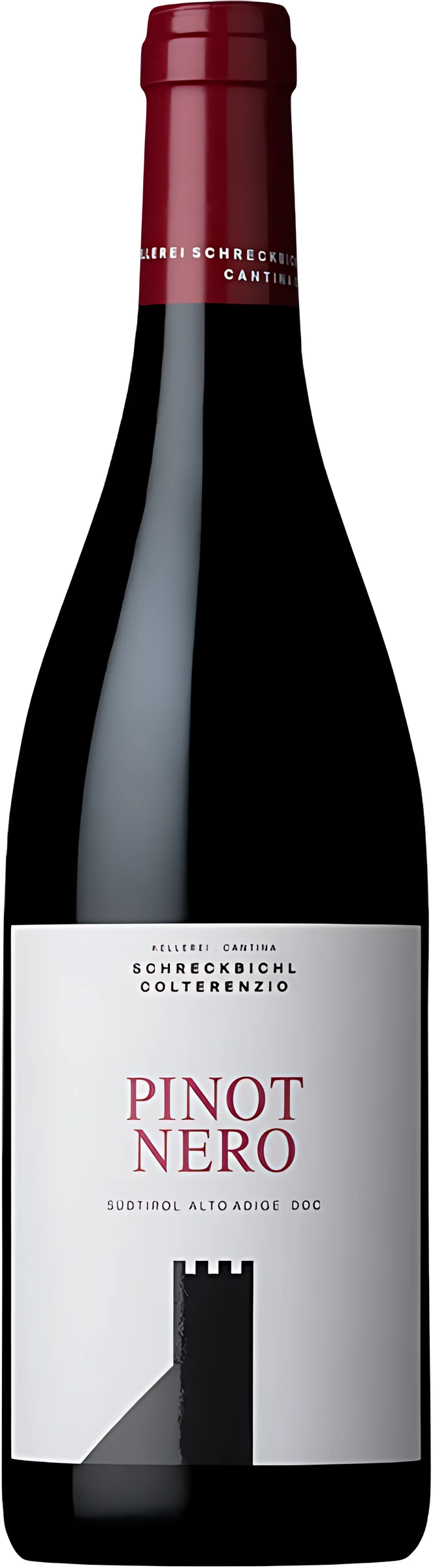 Weinflasche Schreckbichl Blauburgunder der Kellerei Schreckbichl, Rotwein
