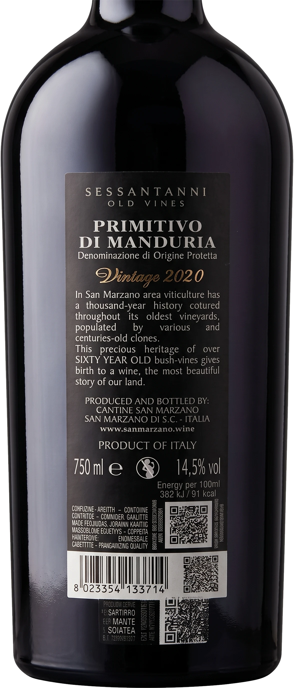 Sessantanni Primitivo di Manduria DOC