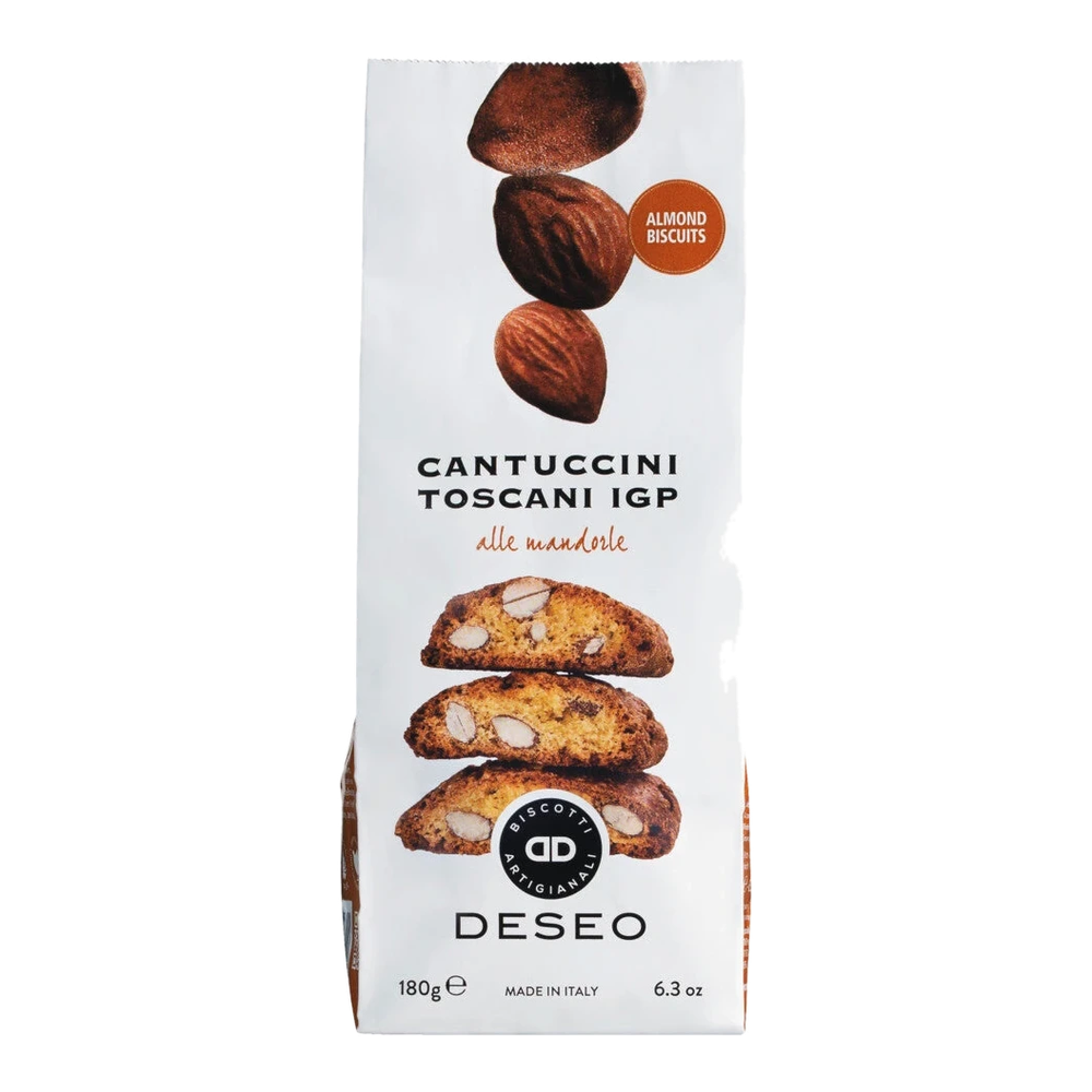Biscottificio Deseo Cantuccini Toscani IGP alle Mandorle – hartes Mandelgebäck aus der Toskana in Geschenkpackung