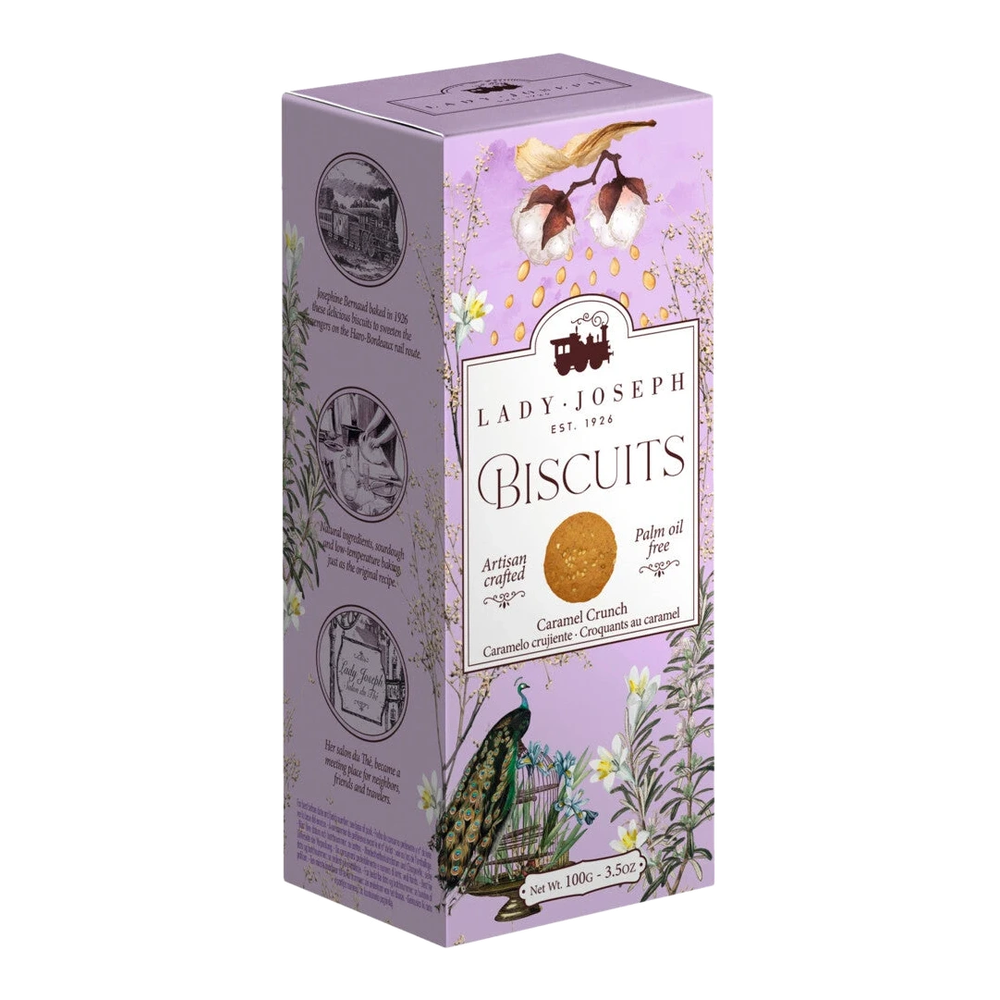 Lady Joseph Caramel Biscuit – hauchdünne Karamellkekse mit Sesam aus Spanien, knusprig und fein.