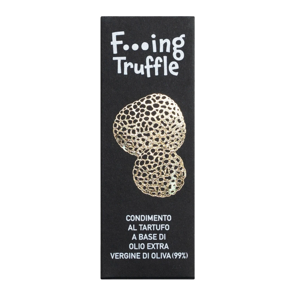 Glass bottle F...ing Truffle, extra virgin olive oil with white truffle, with pipette, from Italy