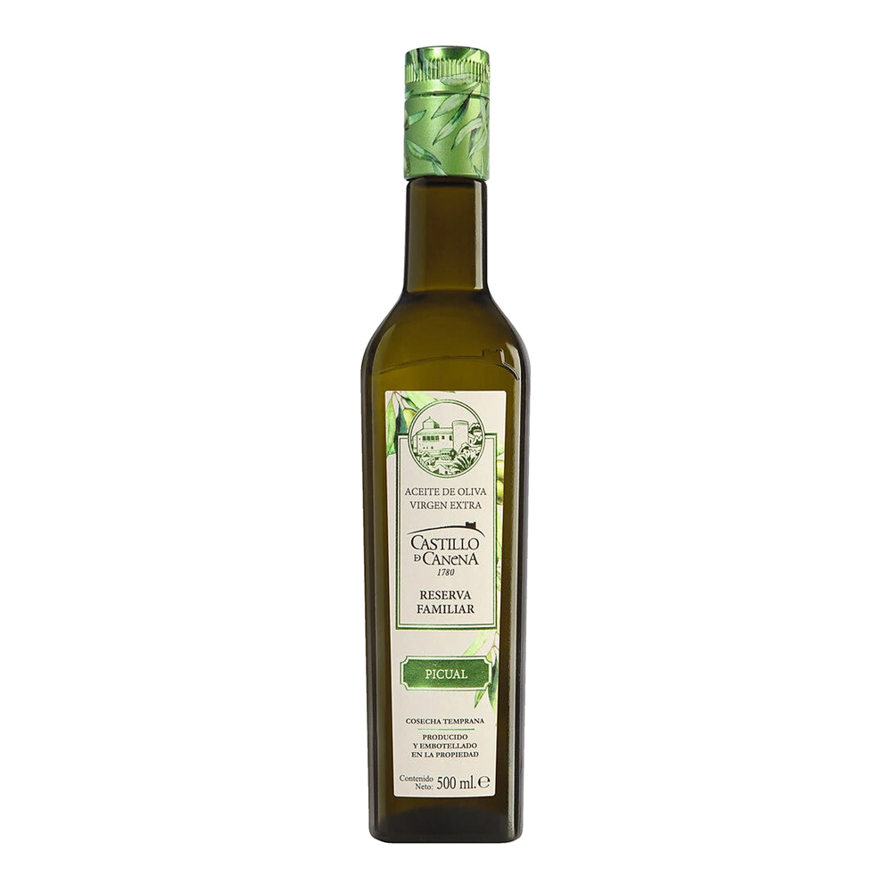 Bottle of Family Reserve Picual Extra Virgin Olive Oil, Spanish olive oil, Flos Olei 2023: 100 points