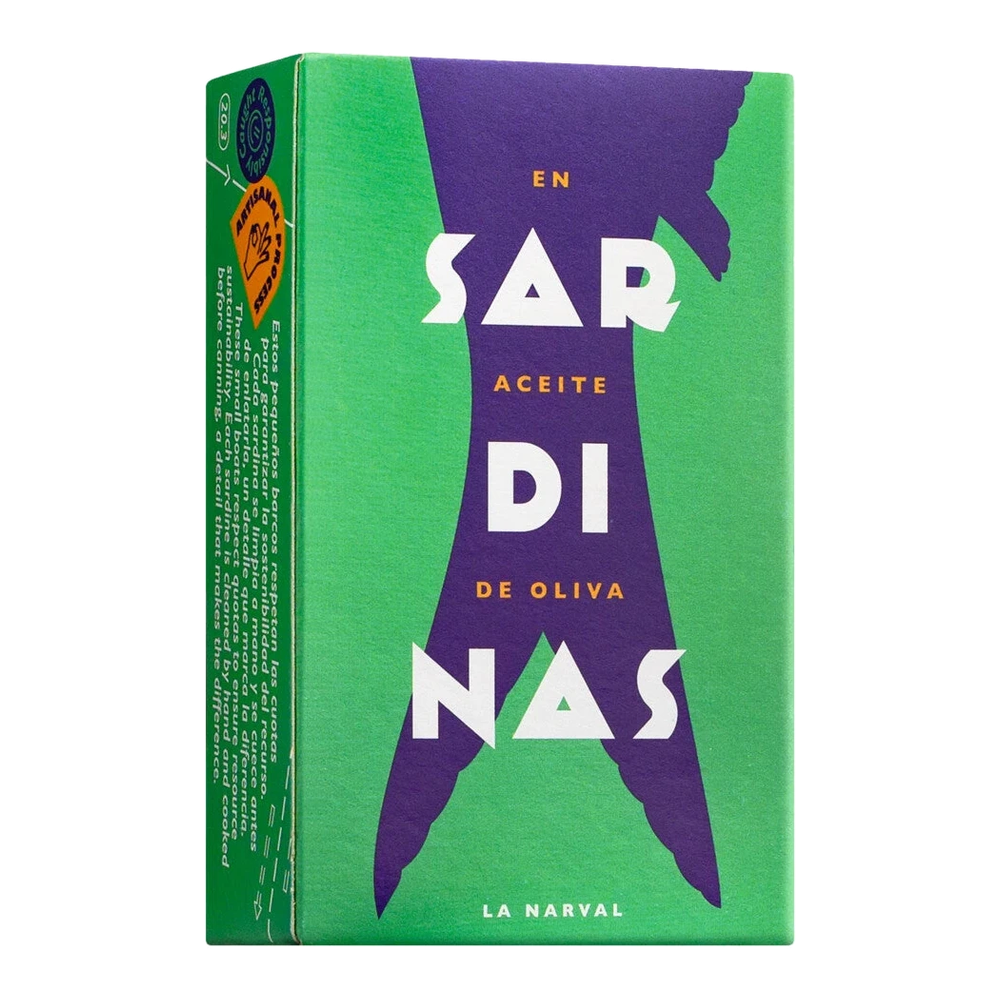 La Narval Sardines in Olive Oil – sardine fillets in olive oil, hand-packed, in a tin