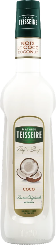 Mathieu Teisseire Coconut Syrup – bottle of coconut syrup for drinks and dishes