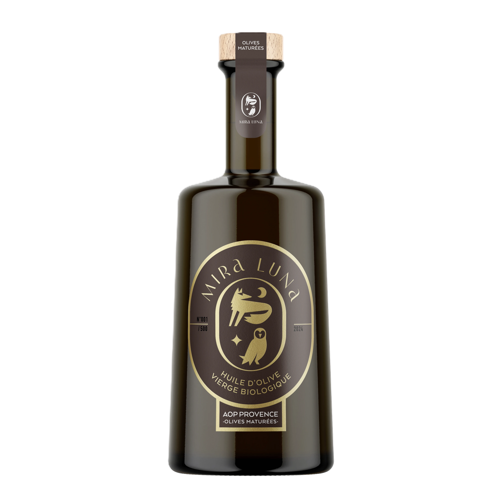 Domaine Mira Luna Organic Provence PDO Olivenöl, Glasflasche