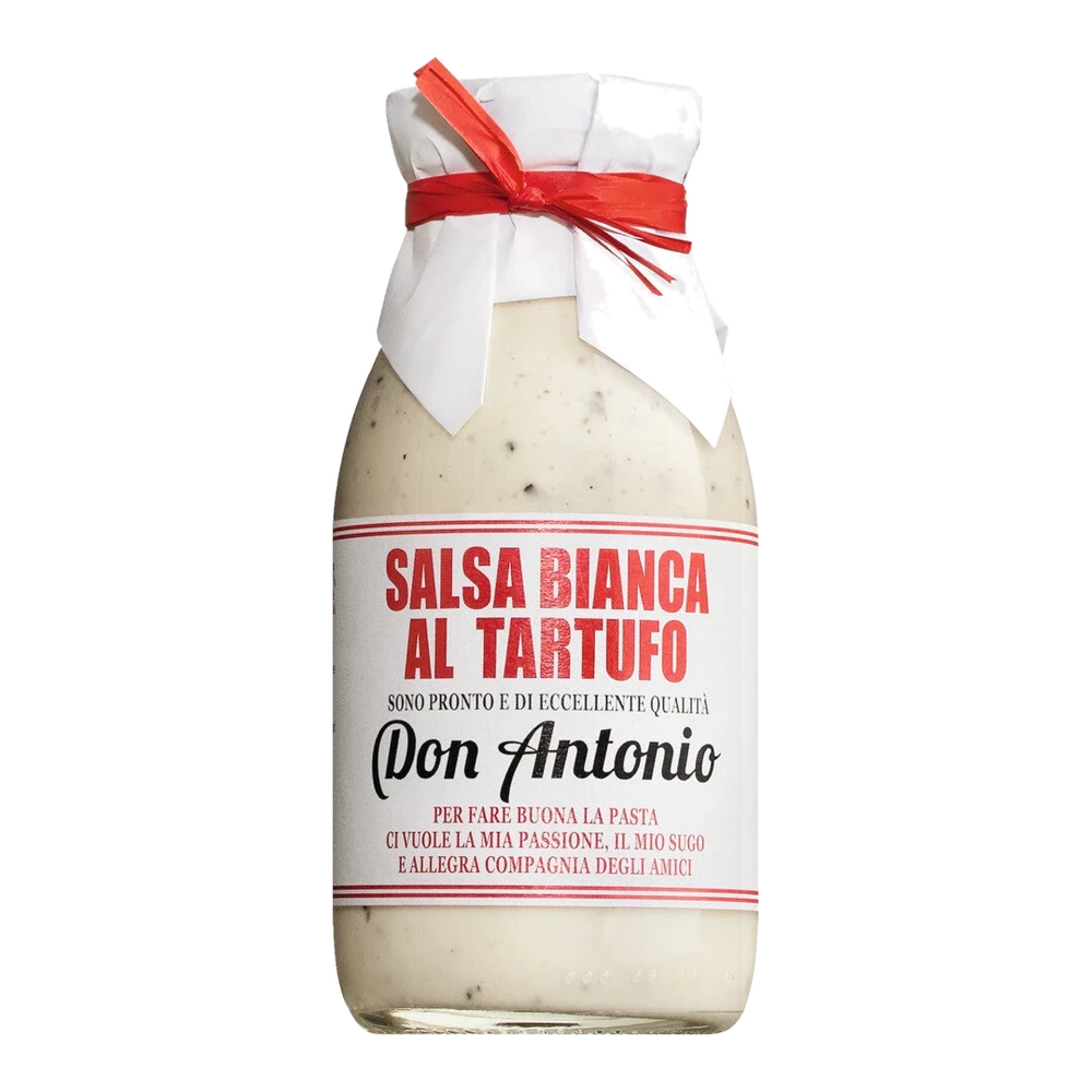 Casina Rossa Salsa bianca al tartufo – helle Trüffelsauce mit Sommertrüffel, Sahne und Schafkäse im Glas