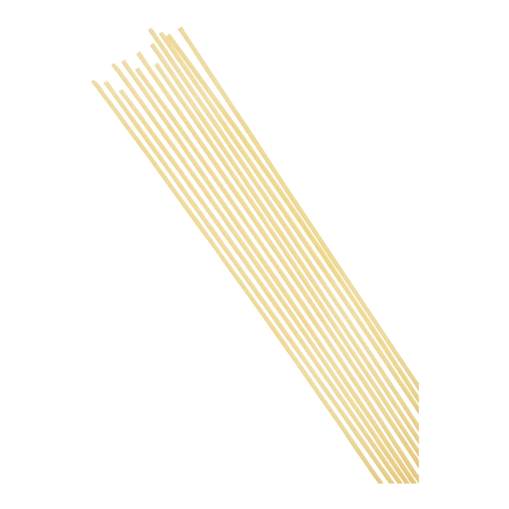 Spaghetti from Italy, bronze-drawn and gently dried, with a rough surface for optimal sauce adhesion.