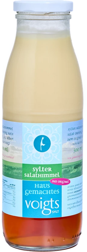 Voigts Sylt Salathimmel, salad dressing, 0.5-litre bottle with island-design label