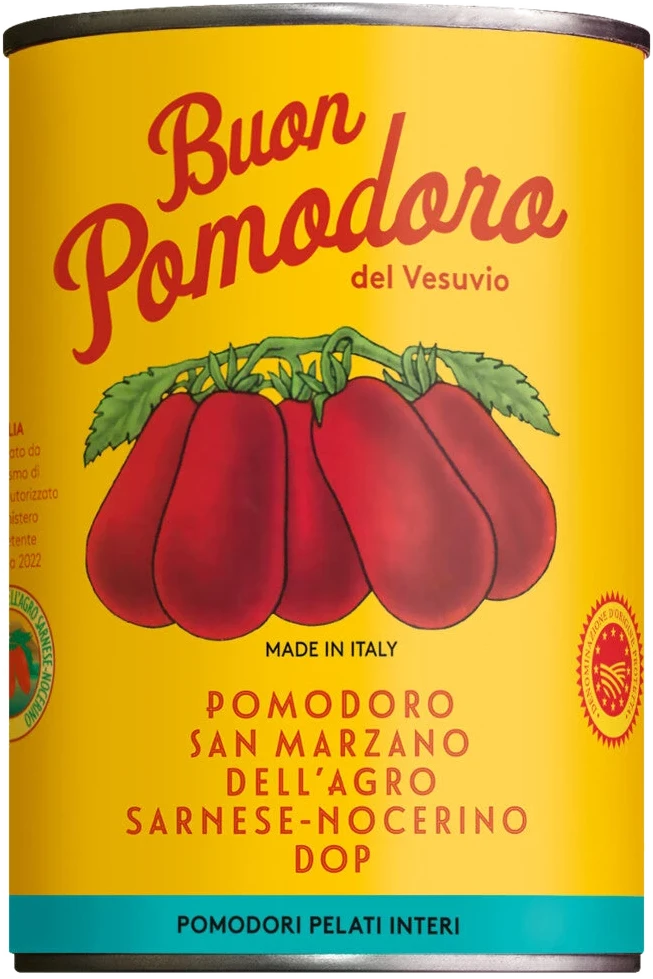 Solania Pomodoro Pelato San Marzano D.O.P. – geschälte San-Marzano-Tomaten im eigenen Saft, Dose