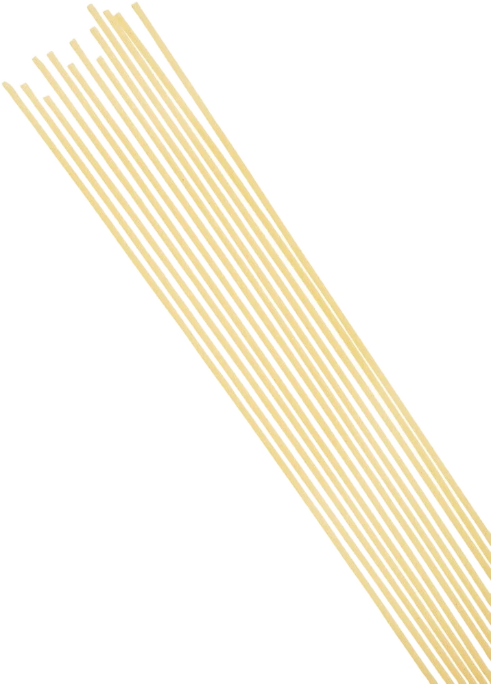 Spaghetti from Italy, bronze-drawn and gently dried, with a rough surface for optimal sauce adhesion.