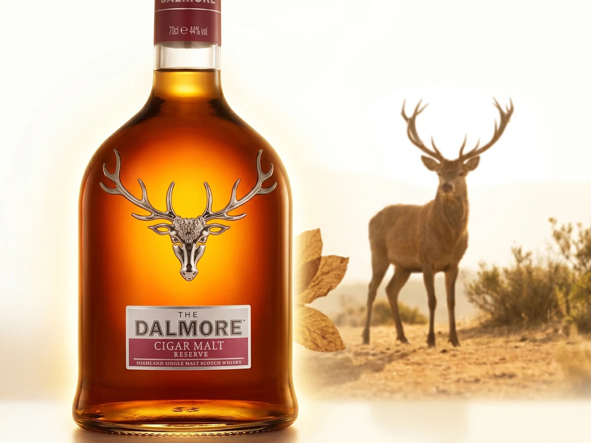 Dalmore Cigar Malt Reserve Highland Single Malt Whisky, braune Flasche mit dunklem Etikett