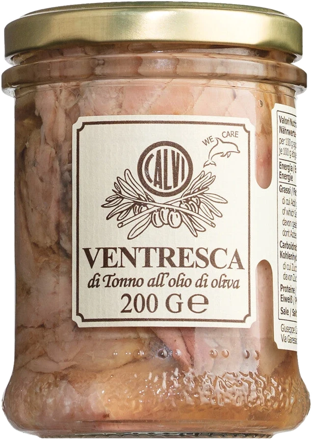 Thunfischbauch-Filets in Olivenöl – Ventresca di tonno in olio di oliva von Calvi