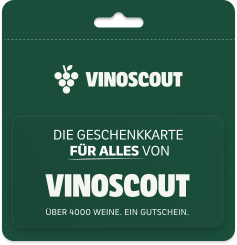 Vinoscout Gutschein – digitaler Geschenkgutschein, einlösbar im Vinoscout Online-Shop auf Weine, Spirituosen und Accessoires.
