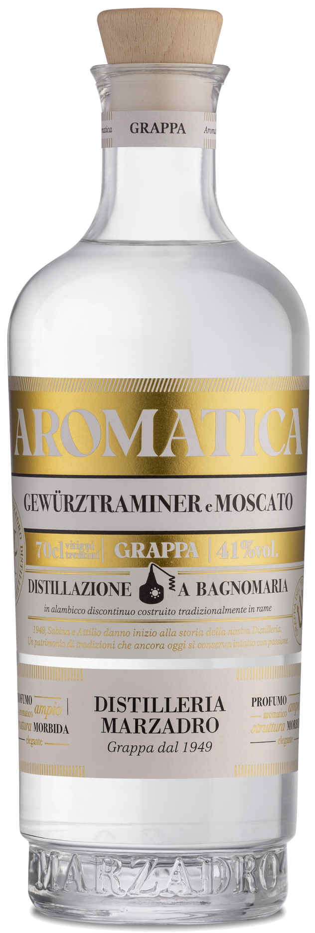 Marzadro Grappa Bivitigno Aromatica 0,7L