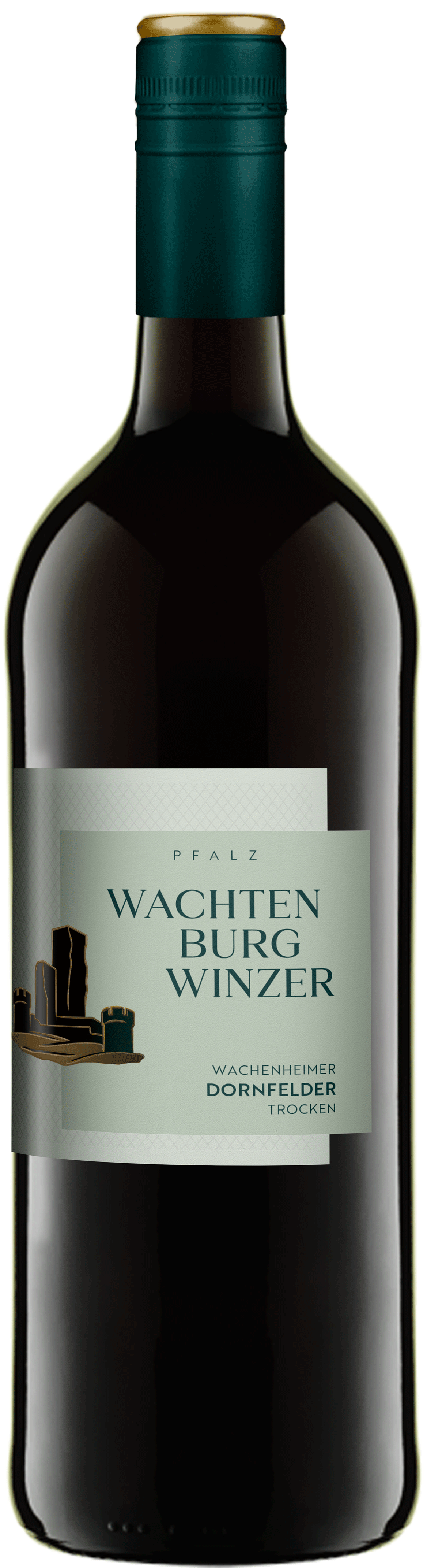 Wachtenburg Winzer Wachenheimer Dornfelder dry, 1.0-liter bottle, red wine from the Palatinate in a rich ruby ​​red