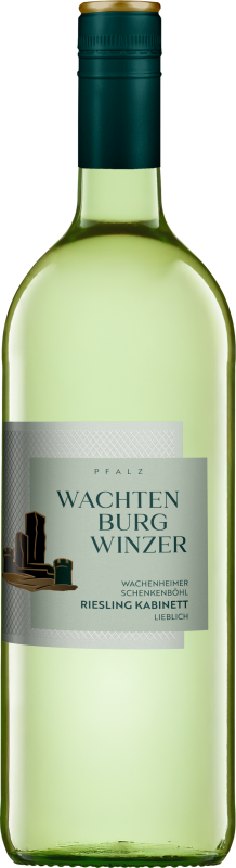 Wachtenburg Winzer Wachenheimer Schenkenböhl Riesling Kabinett sweet, 1.0-liter bottle, white wine from the Palatinate