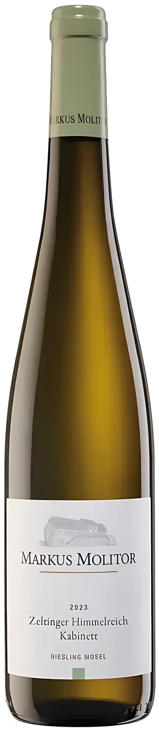 Weingut Markus Molitor Zeltinger Himmelreich Kabinett, Mosel-Riesling, weiße Flasche mit grüner Kapsel