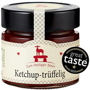 Zum Heiligen Stein Ketchup trüffelig, 200g – Glas mit Tomaten-Trüffel-Ketchup von Zum Heiligen Stein GmbH