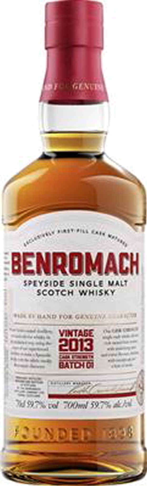 Benromach Cask Strength 2013 59,7%vol