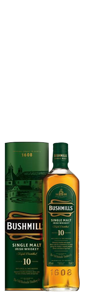 Bushmills 10 Jahre Single Malt Irish Whiskey 40% vol.