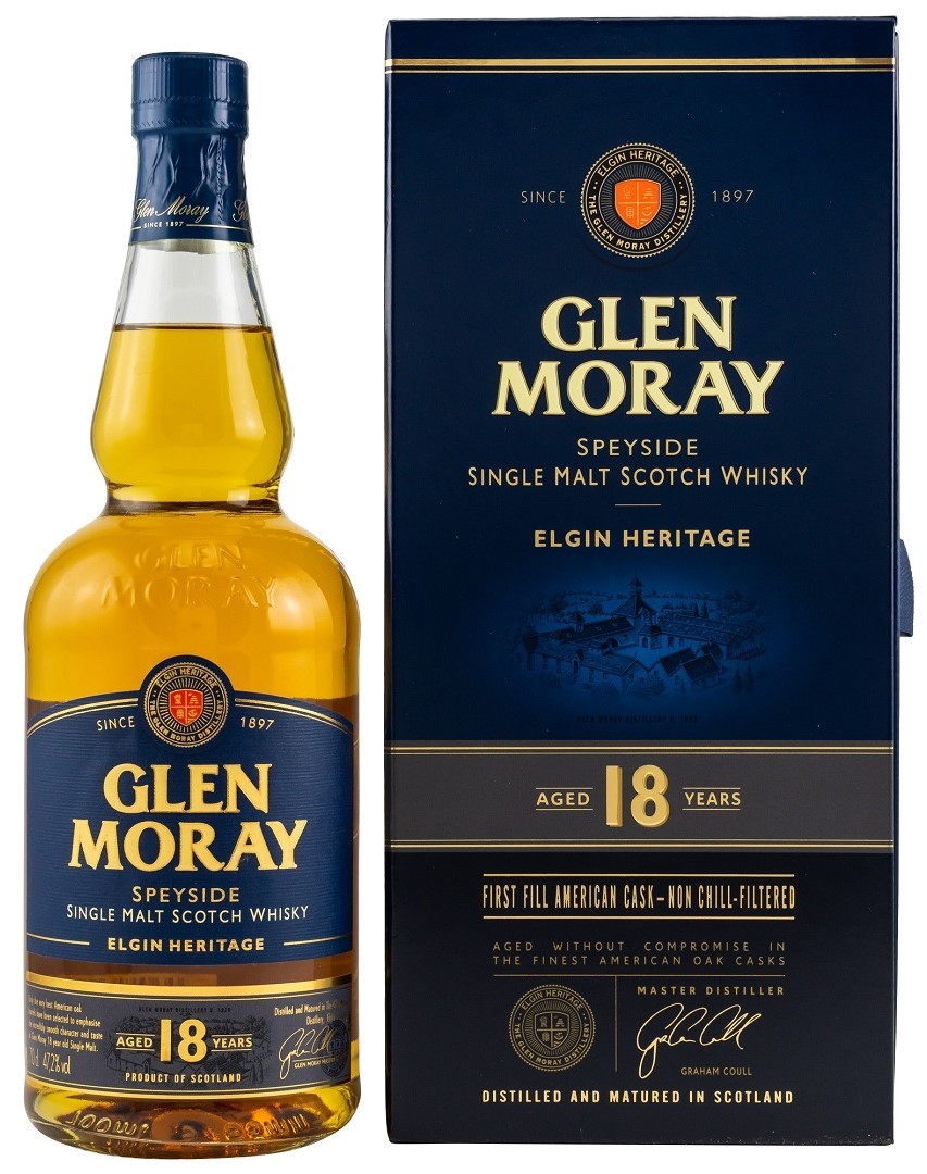 Glen Moray Speyside Single Malt Whisky 18 Years
